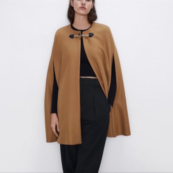 Zara Jackets & Coats Zara Cape Coat Poshmark